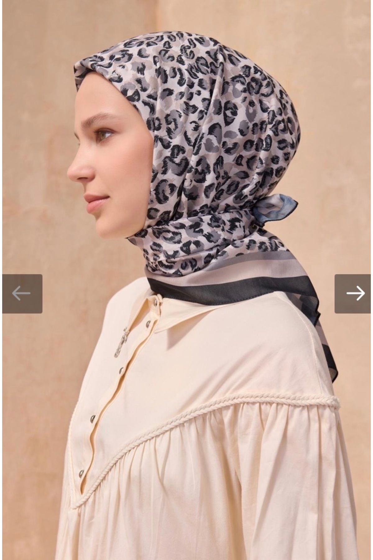 Leopar Desen Premium Soft Eşarp