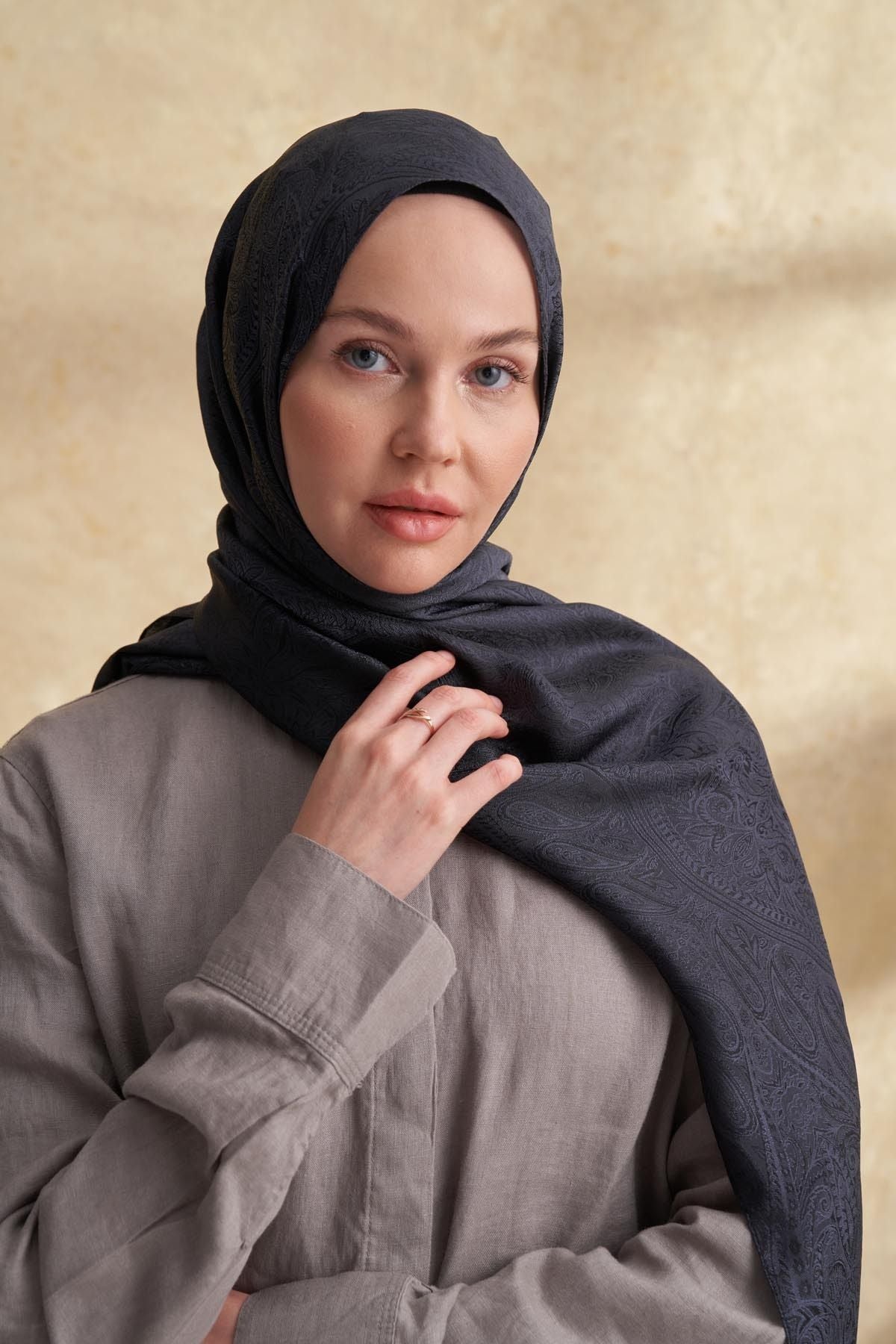 ARMANDA JOSE JAKAR ETHNIC DESEN ŞAL - ANTRASİT