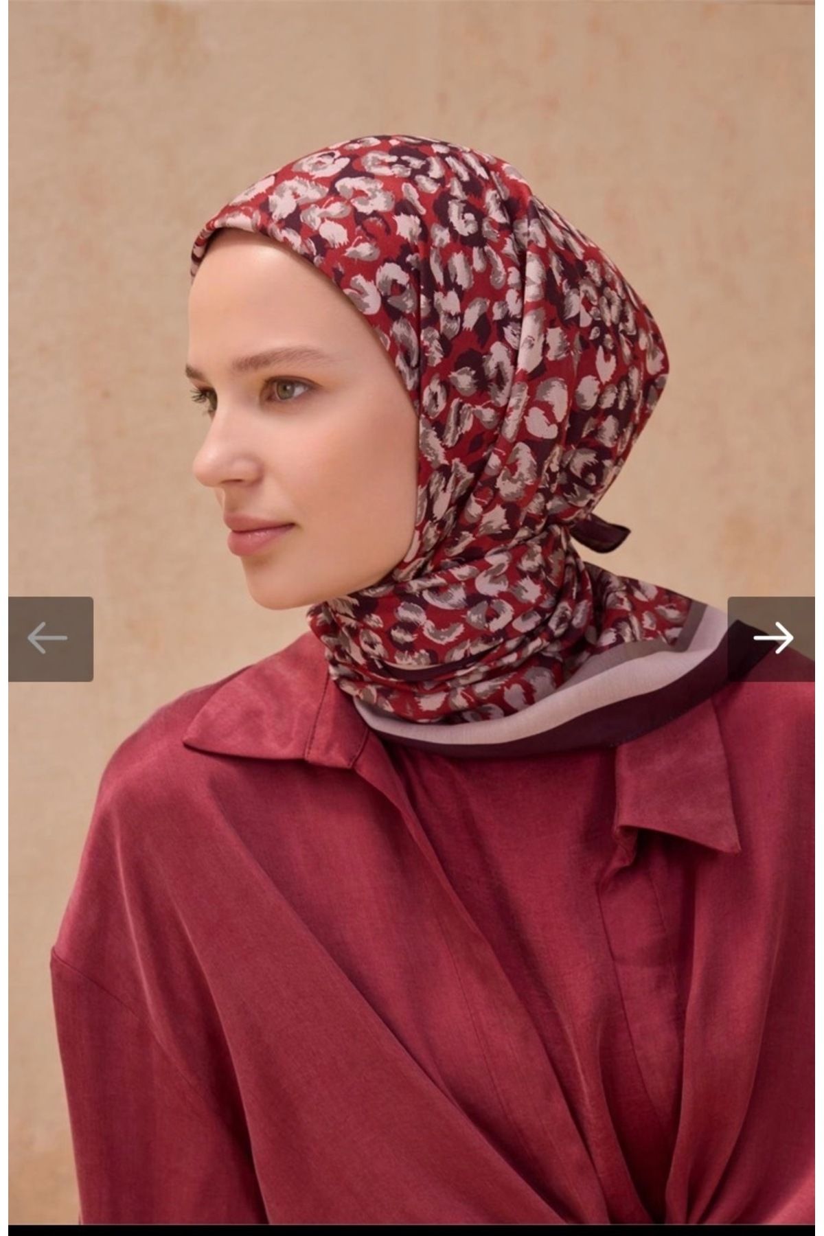 Belli Leopar Desen Premium Soft Eşarp