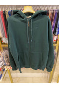 fermuarlı kapüşonlu sweatshirt