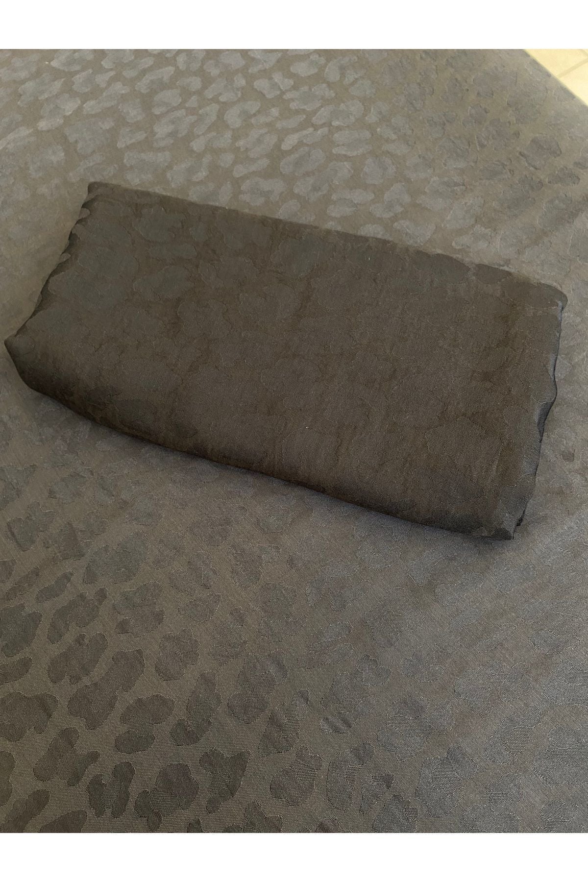 leopar desen pamuklu şal