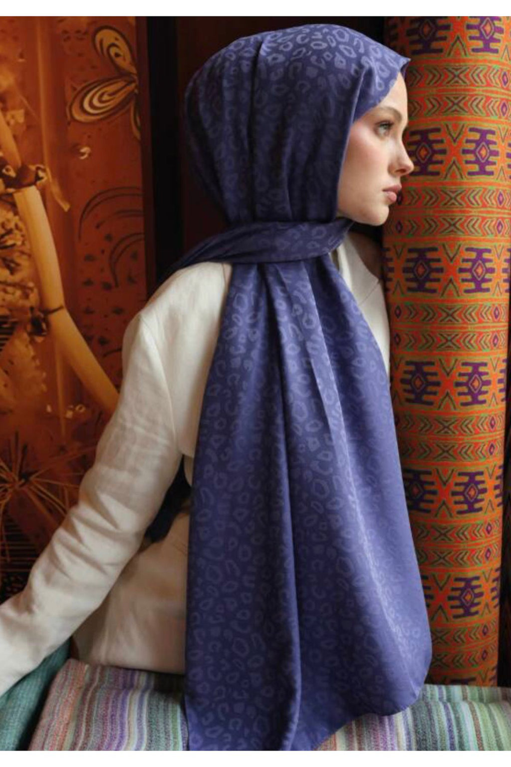 VALOR Scarf leopar desen şal
