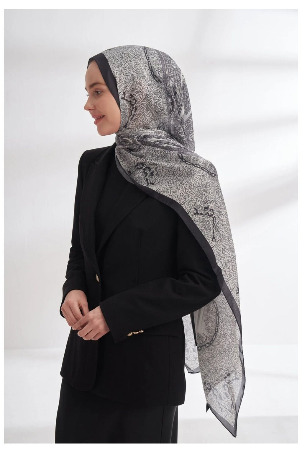 ARMANDA Vual Vintage Desen Şal