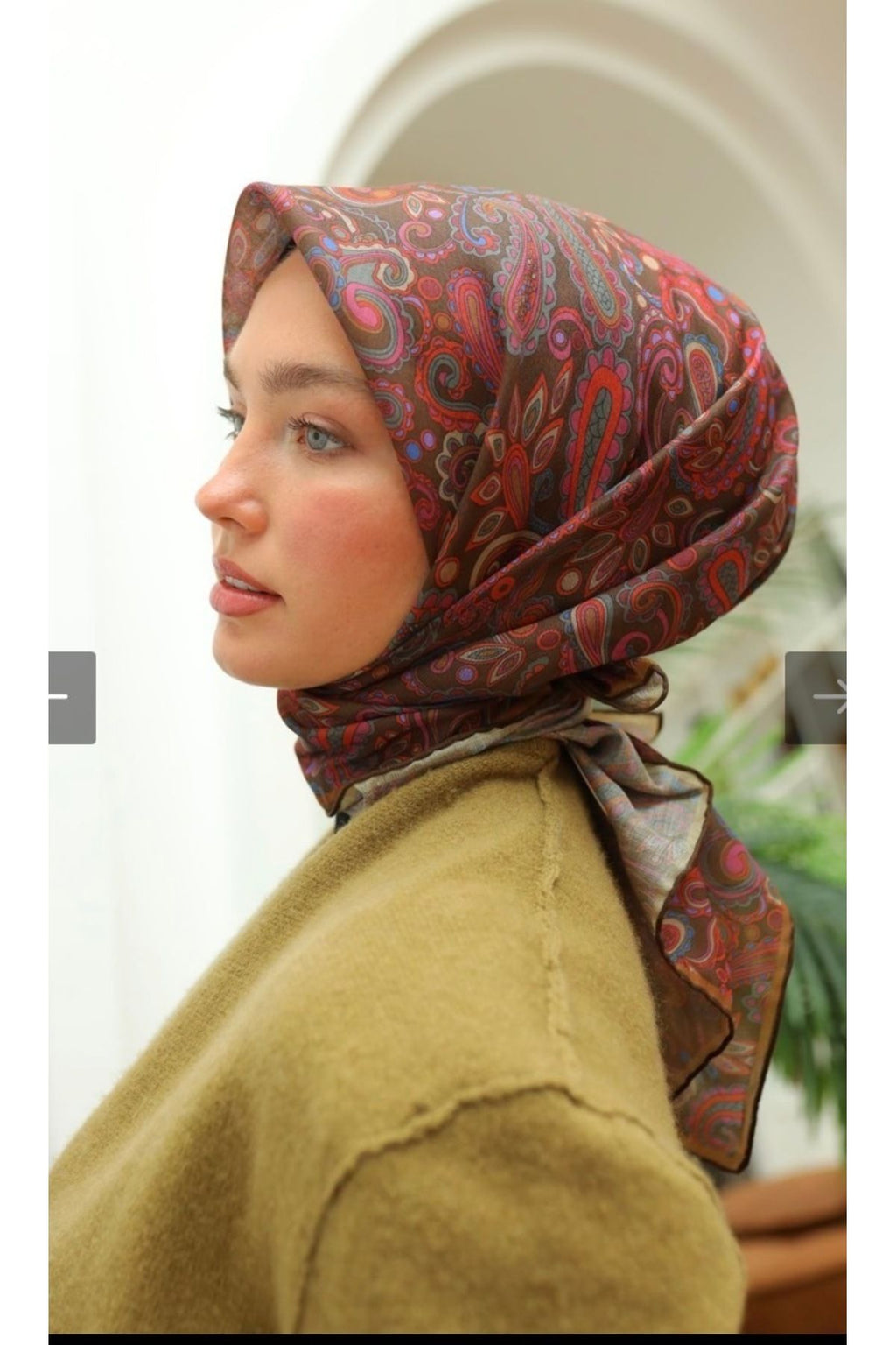 Silk Home Etnik Desen Soft Eşarp