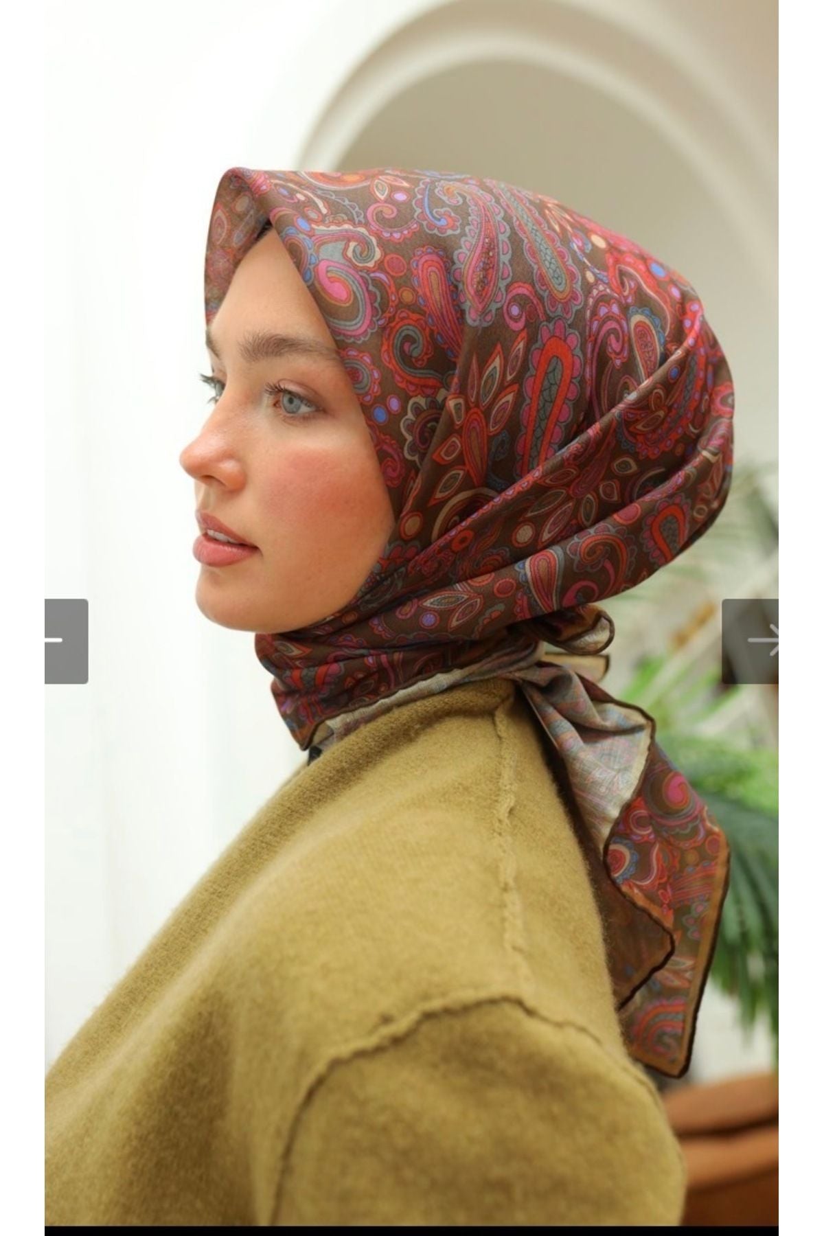 Silk Home Etnik Desen Soft Eşarp