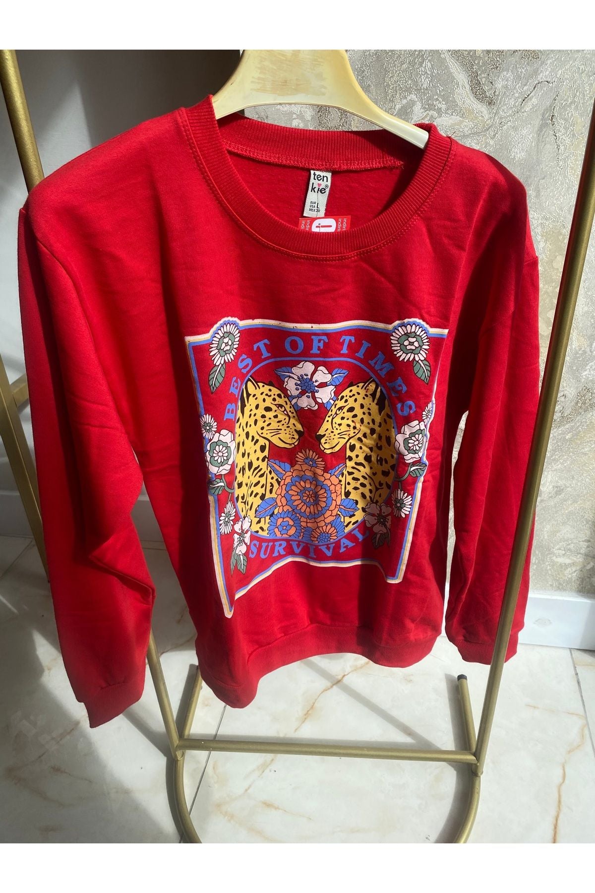 baskılı sweatshirt