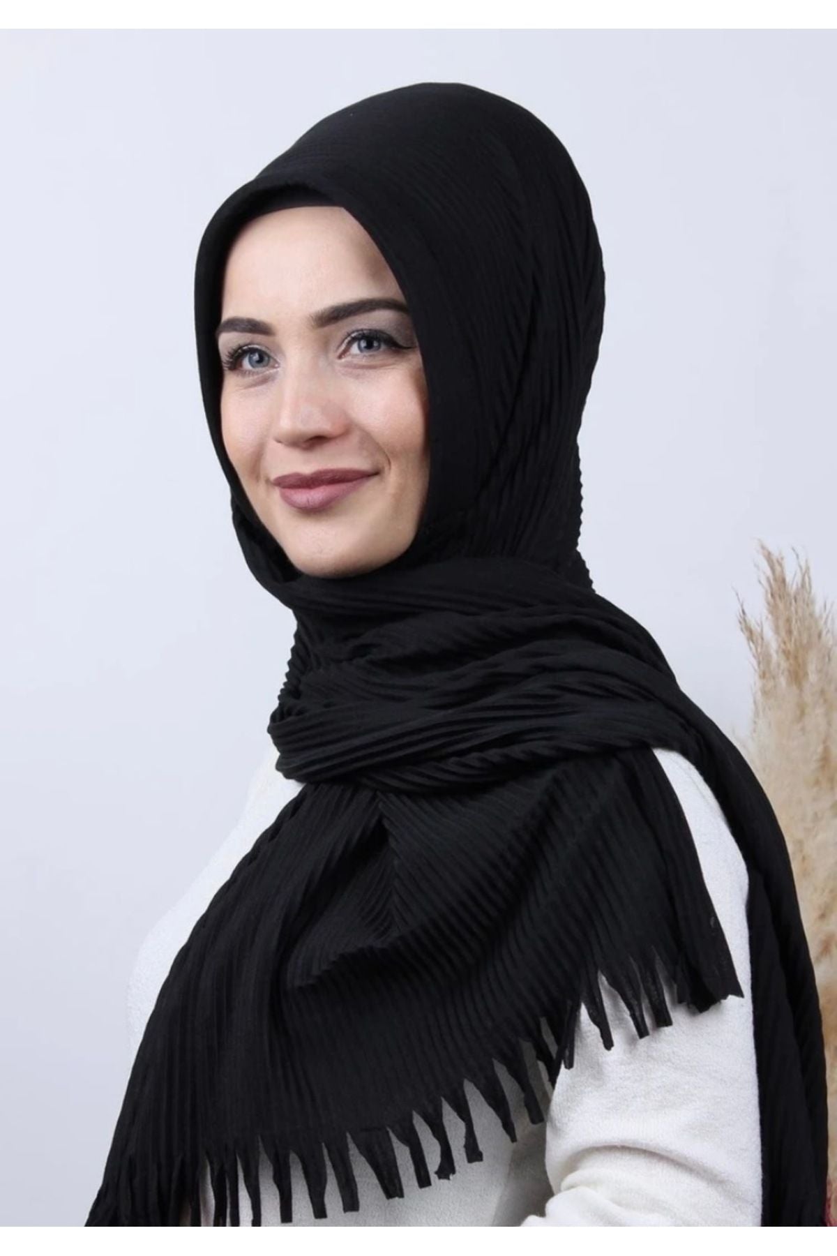 Helen İpek Pratik Pliseli Şal