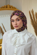 Yaz Işıltısı Koleksiyonu Soft Eşarp Siyah Orange 1191-07