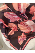 Çiçek Desen %100 Twill İpek Eşarp