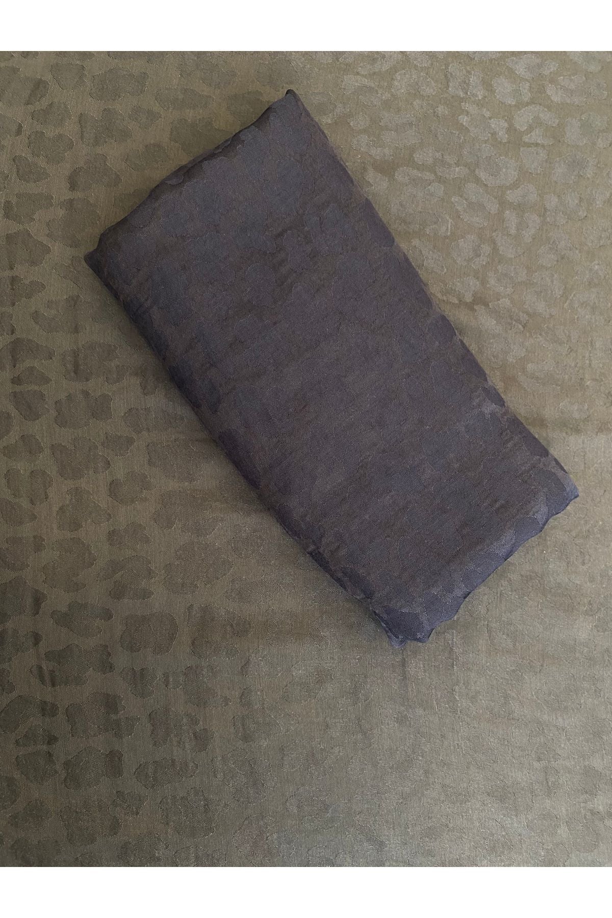 leopar desen pamuklu şal