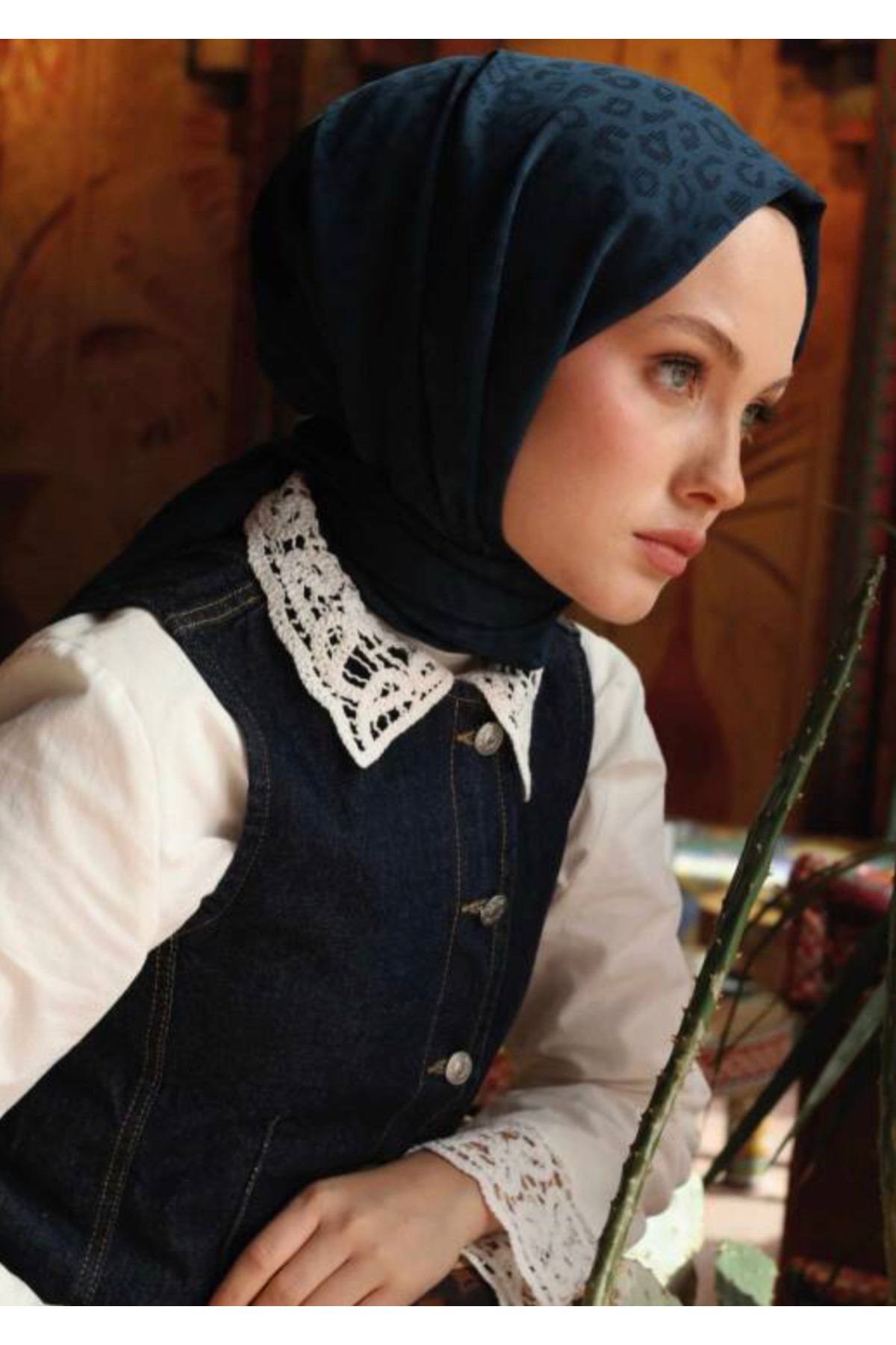 Leopar Desen Valor Scarf Şal