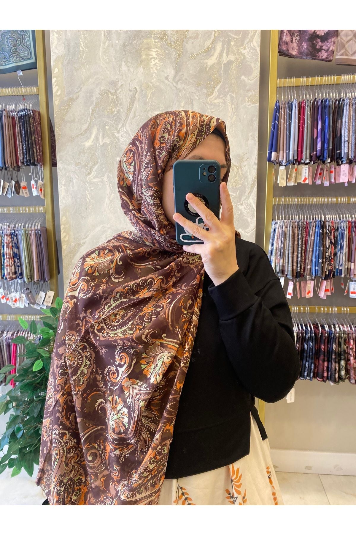 Efdal Desenli Pamuk Şal